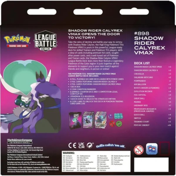 Tył pudełka z League Battle Deck Shadow Rider