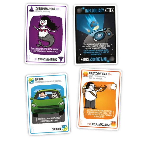 Eksplodując Kotki Implodujące Kotki Karty w dodatku