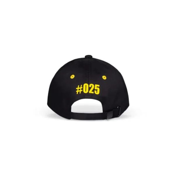 Czapka z daszkiem Pikachu czarna od tyłu.