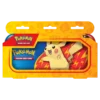 Pokemon TCG Metalowy piórnik z serii Back To School. Na piórniku Pikachu na niebiesko czerwonym tle.