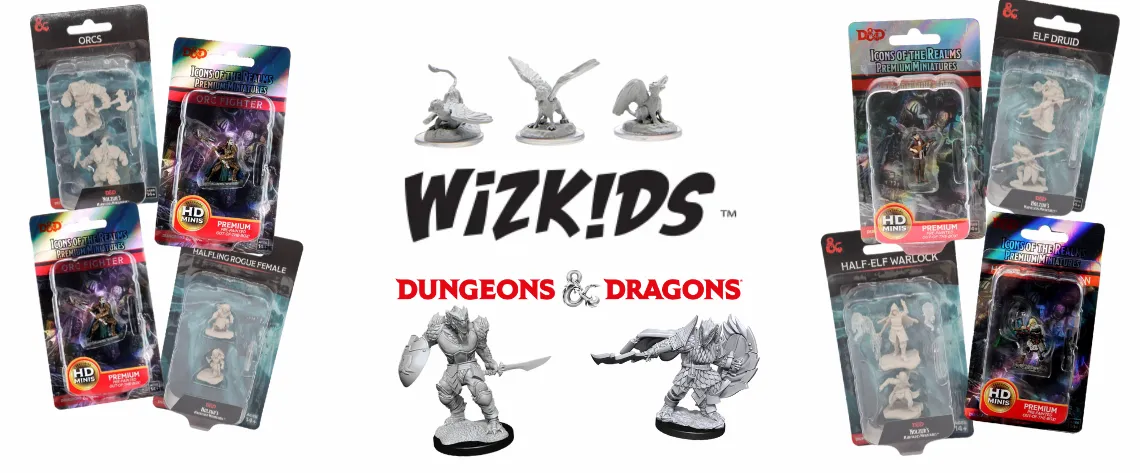 Figurki DND od WizKids