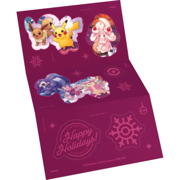 Pokemon TCG Hoilday Calendar naklejki drugi arkusz