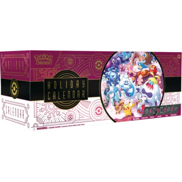 Pokemon TCG Hoilday Calendar pudelko od lewej