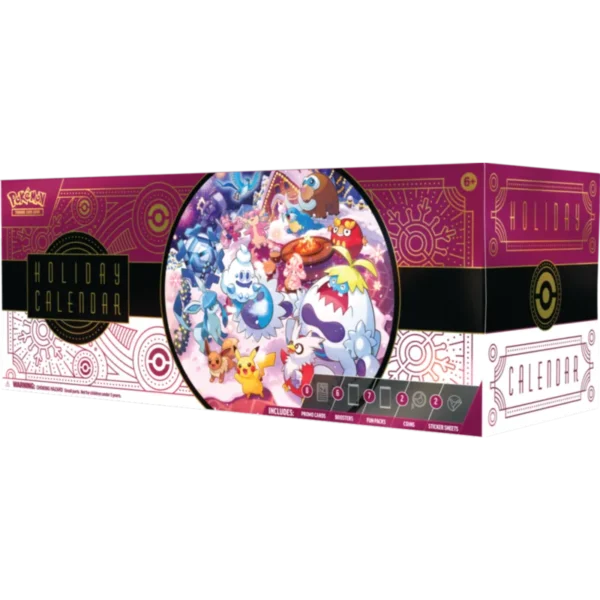 Pokemon TCG Hoilday Calendar pudelko od prawej