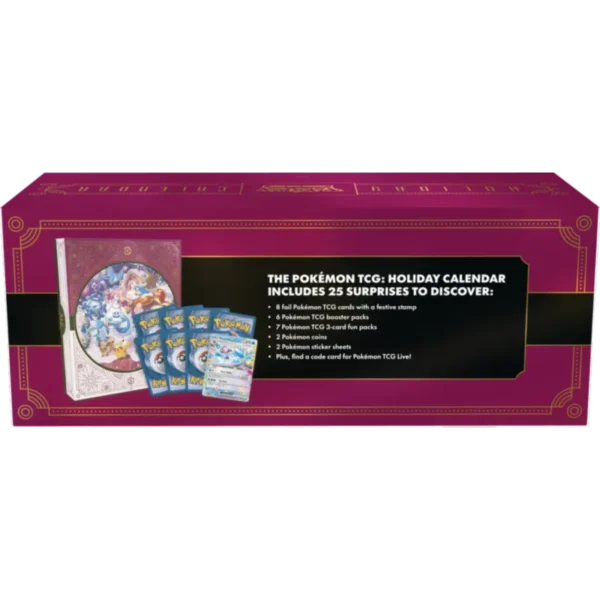 Pokemon TCG Hoilday Calendar pudelko tyl