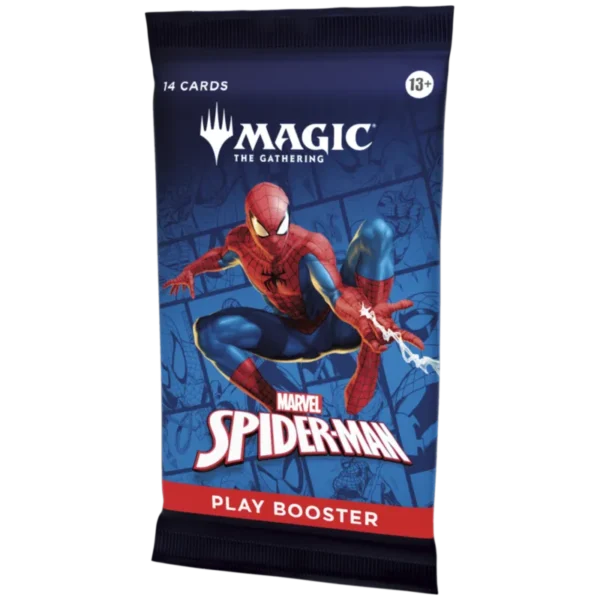 MTG Marvels Spider Man Play booster od prawej strony